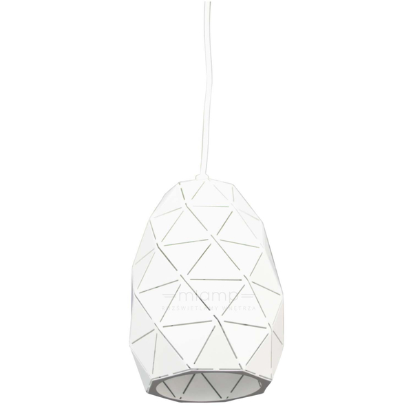 LAMPA wisząca HARLEY MDM-3480/1 W Italux metalowa OPRAWA geometryczny zwis biały