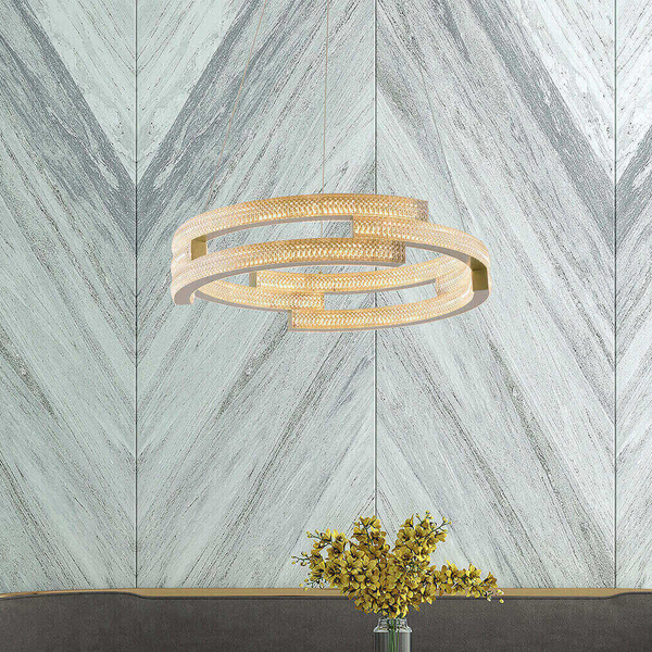 Lampa wisząca Tarja LP-1810/1P GD LED 36W 3000-6000K metalowa złota