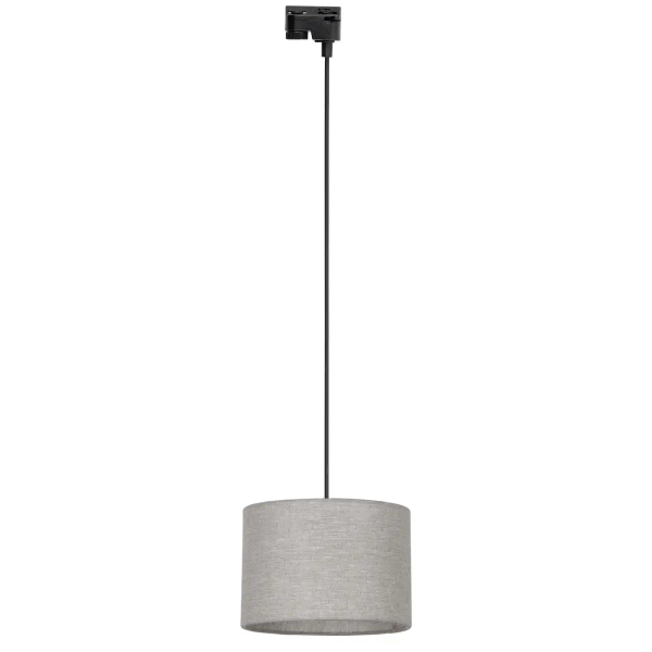 Wisząca lampa 1-fazowa szynowa Tracer Linen 10674 tuba szary