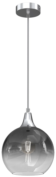 Wisząca lampa kulista Monte MLP8320 przydymiona srebrna