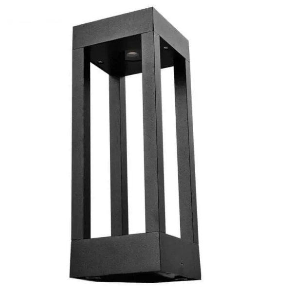 Stojąca lampa zewnętrzna QUBE-GLQ400WW 7W metalowa LED 7W 3000K IP65 czarna