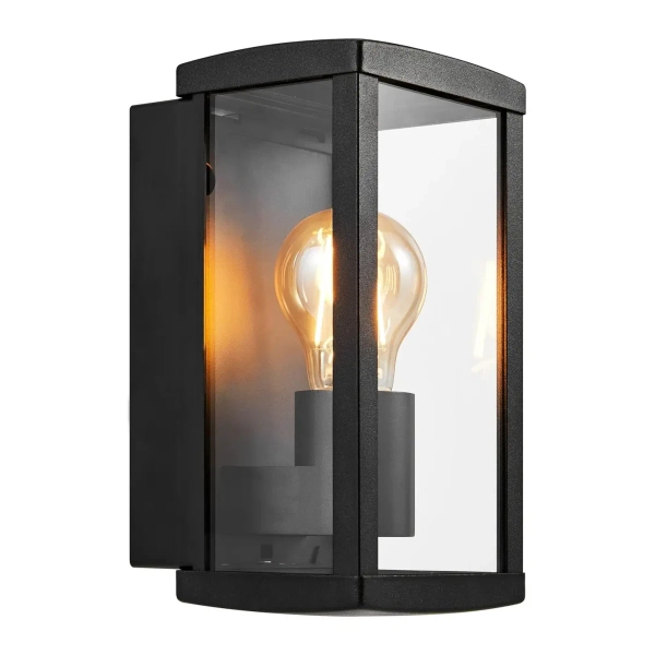 Ścienna lampa na elewację Luchy 2418231003 IP44 metalowa czarny