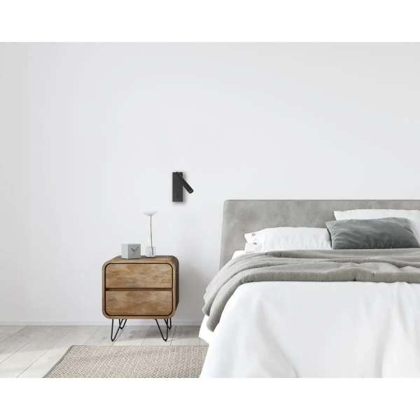 Regulowany kinkiet ścienny Cali WL-21017-BL LED 2,5W 3000K tuba czarna