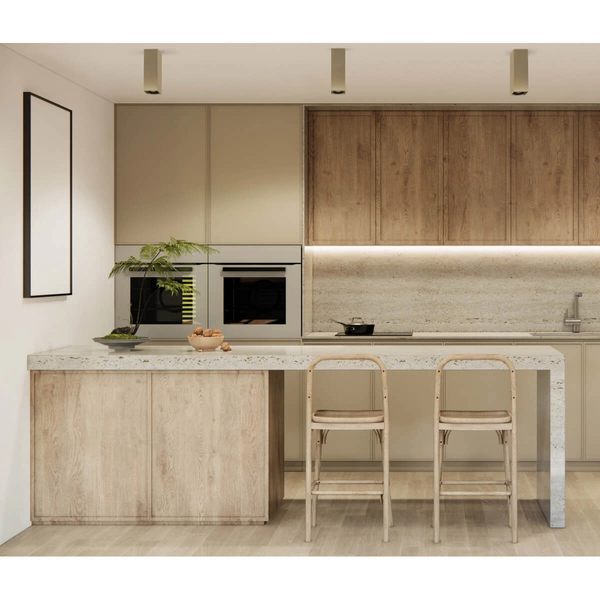 Metalowa lampa sufitowa Ander CLN-28394-M-GD Italux kolumna mosiężna