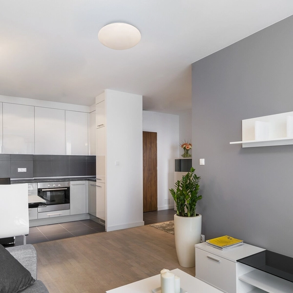 Ledowy plafon do salonu Lucas 71133 Rabalux 18W 4000K IP44 biały