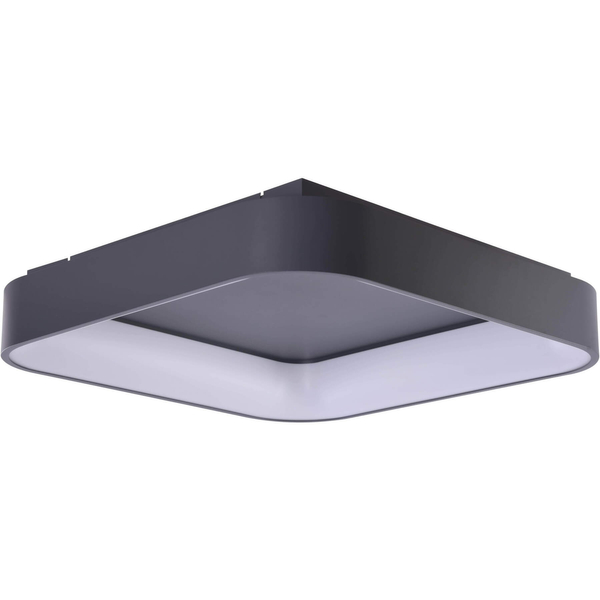 Szary plafon Solvent LED 42W sterowany głosowo do salonu