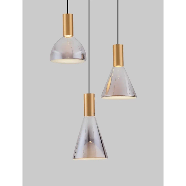 Potrójna lampa wisząca SARDUNO LE45138 LED 20W 3000K złota