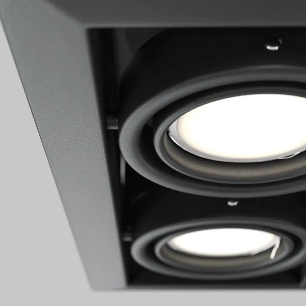 Oprawa wpuszczana modułowa podwójna LED 50W czarna Modern OUTLET
