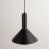 Lampa zawieszana Vitrum 40810 Sigma stożek do jadalni czarna