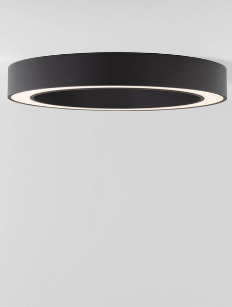 Okrągły plafon pokojowy Claro pierścień LED 50W 2700-4000K czarny
