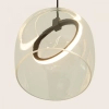 Pierścieniowa wisząca lampa 23080 LED 6W 3000K przezroczysta czarna