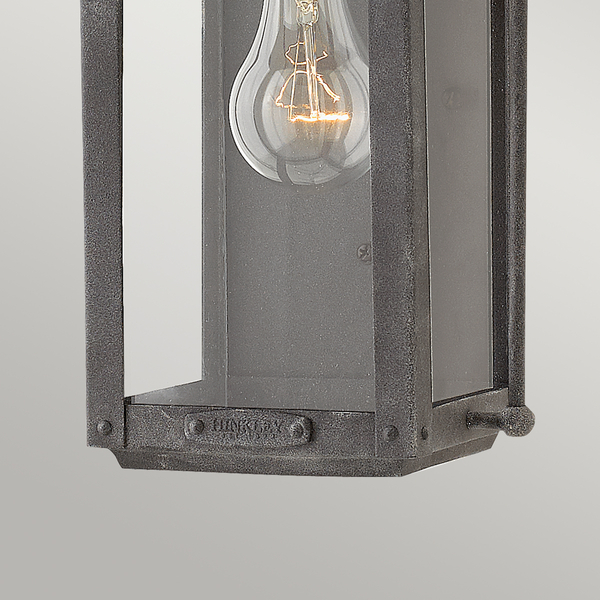 Lampa ścienna do ogrodu QN-ANCHORAGE-S metalowa czarna