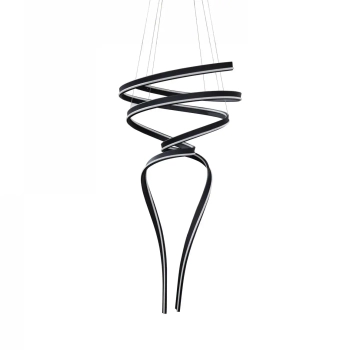 Ściemnialna lampa wisząca geometryczna do kuchni ZOE LED 41W 3000K AZ6780 czarna