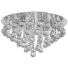 Plafon LAMPA sufitowa VEN P-E 1437/6-50 okrągła OPRAWA z kryształkami glamour crystal chrom przezroczysta almonte