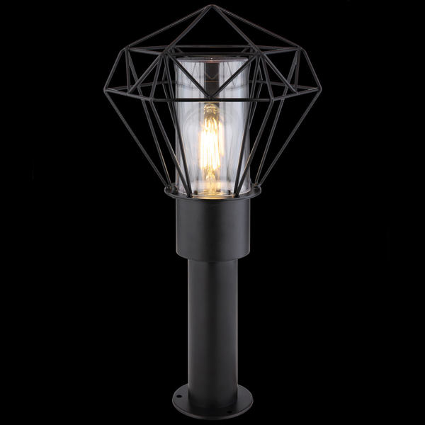 Zewnętrzna LAMPA stojąca HORACE 31356 Globo ogrodowa OPRAWA metalowy druciak outdoor IP44 czarna