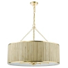 Wisząca lampa hampton Fernella FEN0835 do jadalni trawa morska złoty