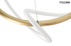 Wisząca lampa designerska Serpiente LED 32W nad stół złota