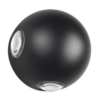 Kinkiet ogrodowy Avisio 246760432 Trio LED 2W 3000K IP54 kula czarna