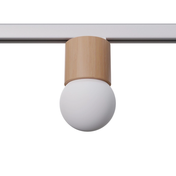 Sufitowa lampa z żarówką BOOMO MYL.00248 do szyny 3-fazowej brązowy