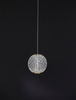 Glamour lampa wisząca LE42690 LED 4,2W kula kryształowa do salonu złota