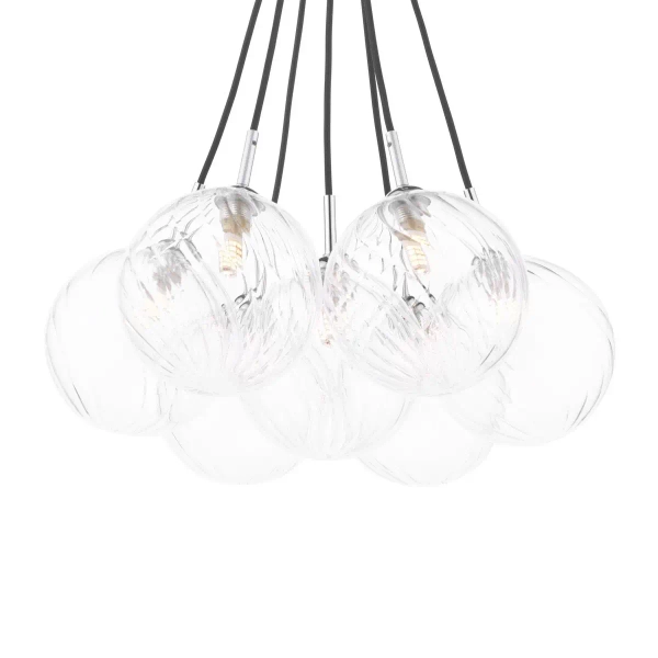 Kulista lampa wisząca Elpis ELP342-22 bańki kule przezroczyste