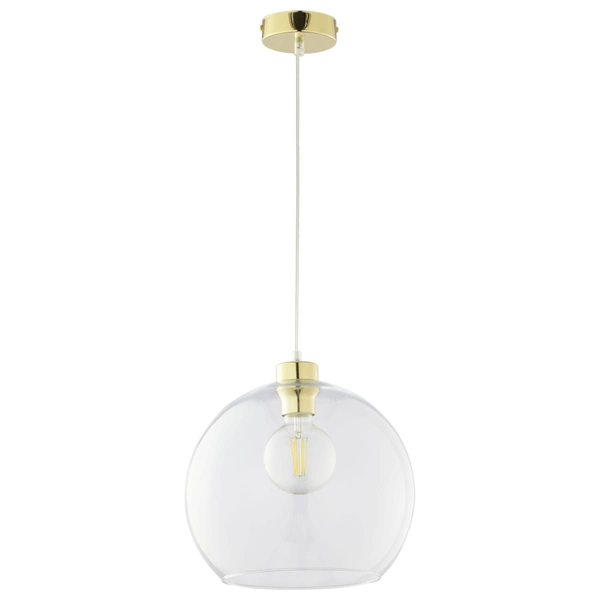 Loftowa lampa wisząca kula Cubus 2742 TK Lighting złota przezroczysta