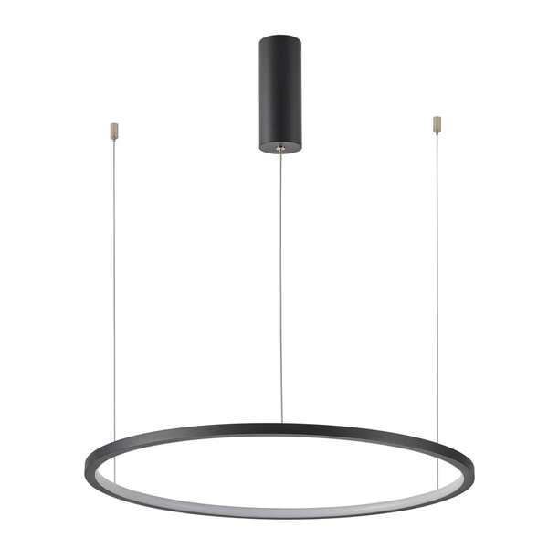 Pierścieniowa lampa wisząca Vinola PND-56135B-100RPP-BK-3KS4K-TRDIMM Italux LED 58W 3000-4000K czarny
