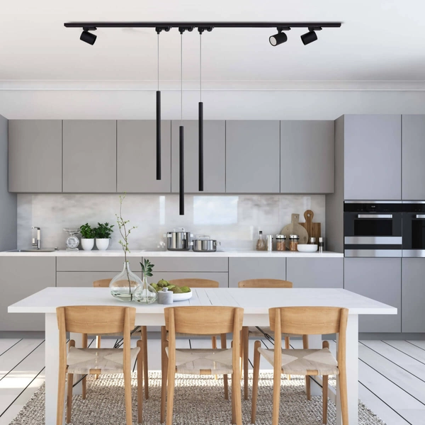 Łącznik trójobwodowy wewnętrzny LP-551/4 BK Light Prestige do systemu szynowego czarny