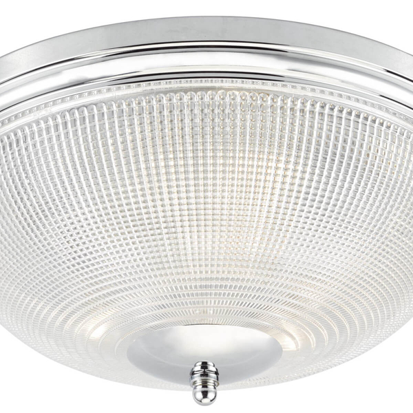 Łazienkowy plafon Arbor ARB5250 Dar Lighting szklany IP44 chrom