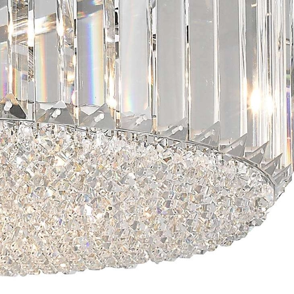 Lampa sufitowa glamour PRINCE C0360-05B-F4AC z kryształami przezroczysta