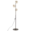 Stojąca lampa do sypialni Lava Brown 16150 szklane klosze brązowy