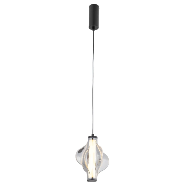 Lampa wisząca do sypialni Elva 18213 LED 8W 3000K nad stół czarny grafitowy