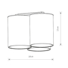 Metalowe tuby natynkowe Eye Tone 8091 plafon do gabinetu czarny