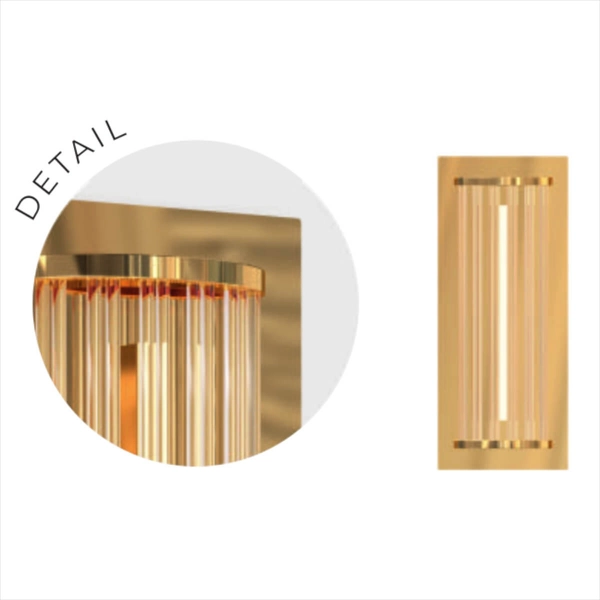 Ścienny kinkiet glamour Cally MB3114-1-3GT LED 10W 3000-6000K złoty