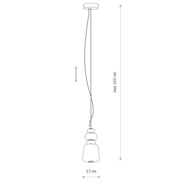 Salonowa lampa wisząca CERAMIC 11702 LED 12W 3000K szara biała