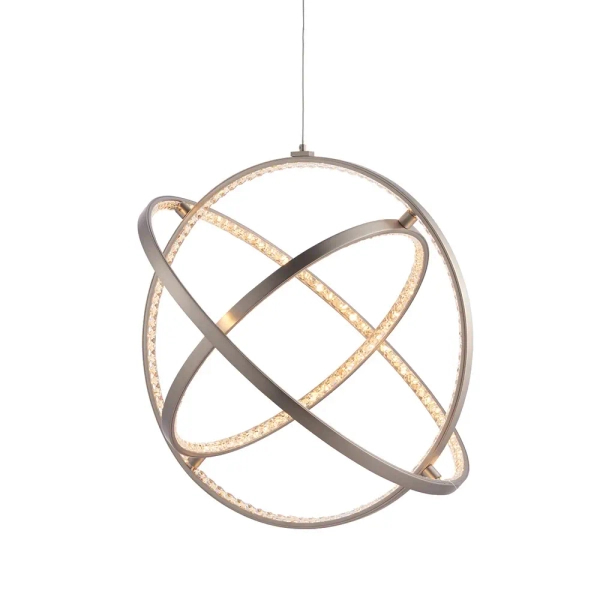 Lampa wisząca pierścieniowa Eternity 74729 LED 42W 3000K ringi nikiel