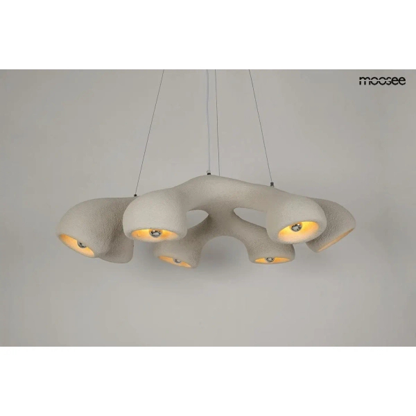 Wisząca lampa do jadalni NIDO biała MSE1501100451 7xE27 nad stół