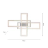 Sterowana lampa sufitowa FELIX srebrna 14637-55 2xLED 50W 2700-5000K RGB