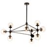 Loftowa lampa wisząca Astrifero ST-9047-10 amber Step molekuły czarna