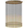 Wisząca lampa LARA 0662 metalowa okrągła kaskada zwis tuby sople złote