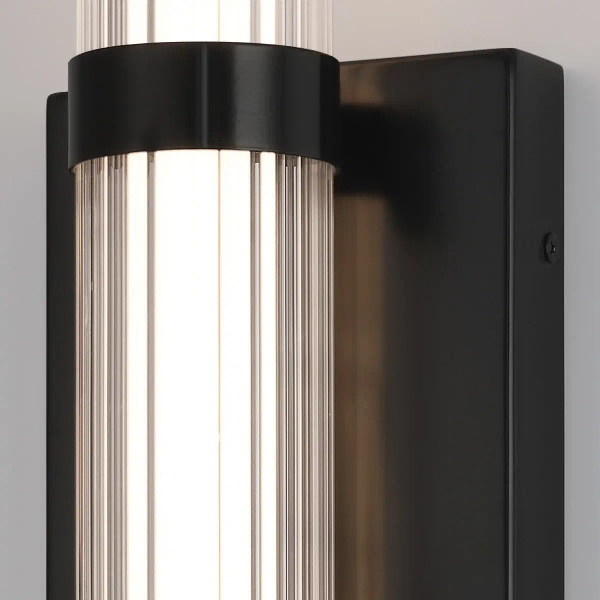 Lampa przyścienna Fayton QN-FAYTON-M-BK LED 21,6W 3000K IP44 tuba czarny