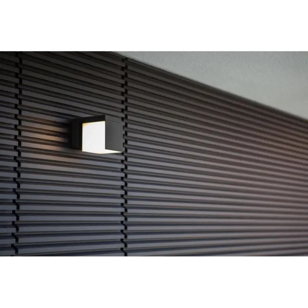 Elewacyjna LAMPA kinkiet CUBA 5193803012 Lutec kwadratowa OPRAWA metalowa LED 12W 3000K ścienna IP54 czarna