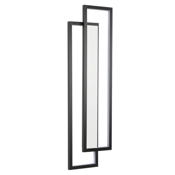 Naścienna lampa SYMMETRY ST-MD1027S LED 19W 3000K ramki do salonu czarna