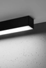 Sufitowa LAMPA belka PINNE SOL TH081 plafon OPRAWA liniowa prostokątna LED 38W 4000K plafoniera metalowa czarna