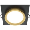 Lampa podstropowa wpuszczana downlight czarna złota Hoop OUTLET