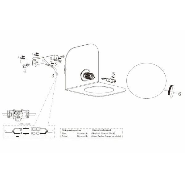 Nowoczesna lampa ścienna DAVY 04211/01/36 Lucide kula szary biały
