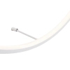 Łazienkowa ścienna lampa VISUAL biała W0434 1xLED 22W 3000K IP44 pierścień