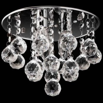 LAMPA sufitowa VEN P-E 1437/3-25 kryształowa OPRAWA glamour plafon crystal przezroczysta