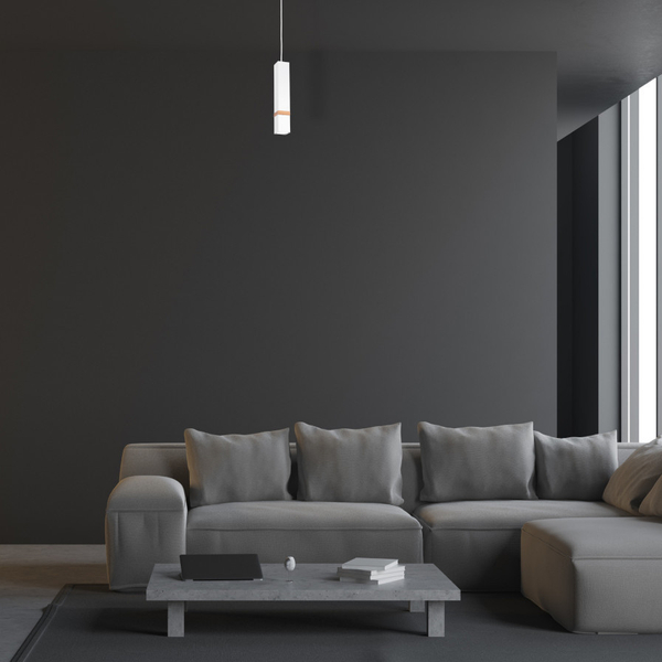 LAMPA wisząca VIDAR MLP5408 Milagro metalowa OPRAWA prostokątny ZWIS skandynawski biały