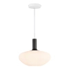 Szklana lampa wisząca do jadalni Alton 48973001 biały złoty